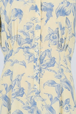 Robe Sandro Jaune en Viscose