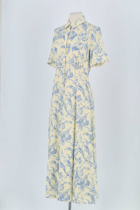 Robe Sandro Jaune en Viscose