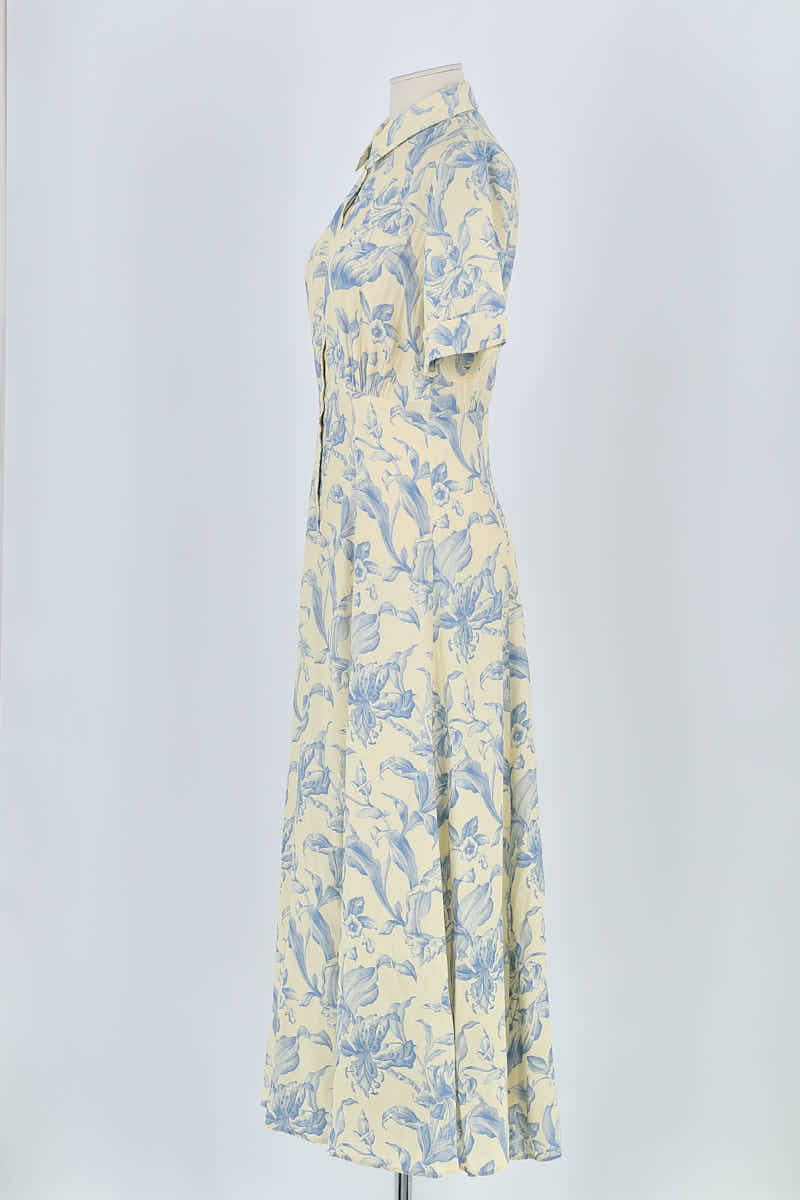 Robe Sandro Jaune en Viscose