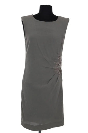Robe Sandro Kaki en Synthétique, taille S - Seconde Main