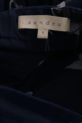 Robe Sandro Marine en Soie