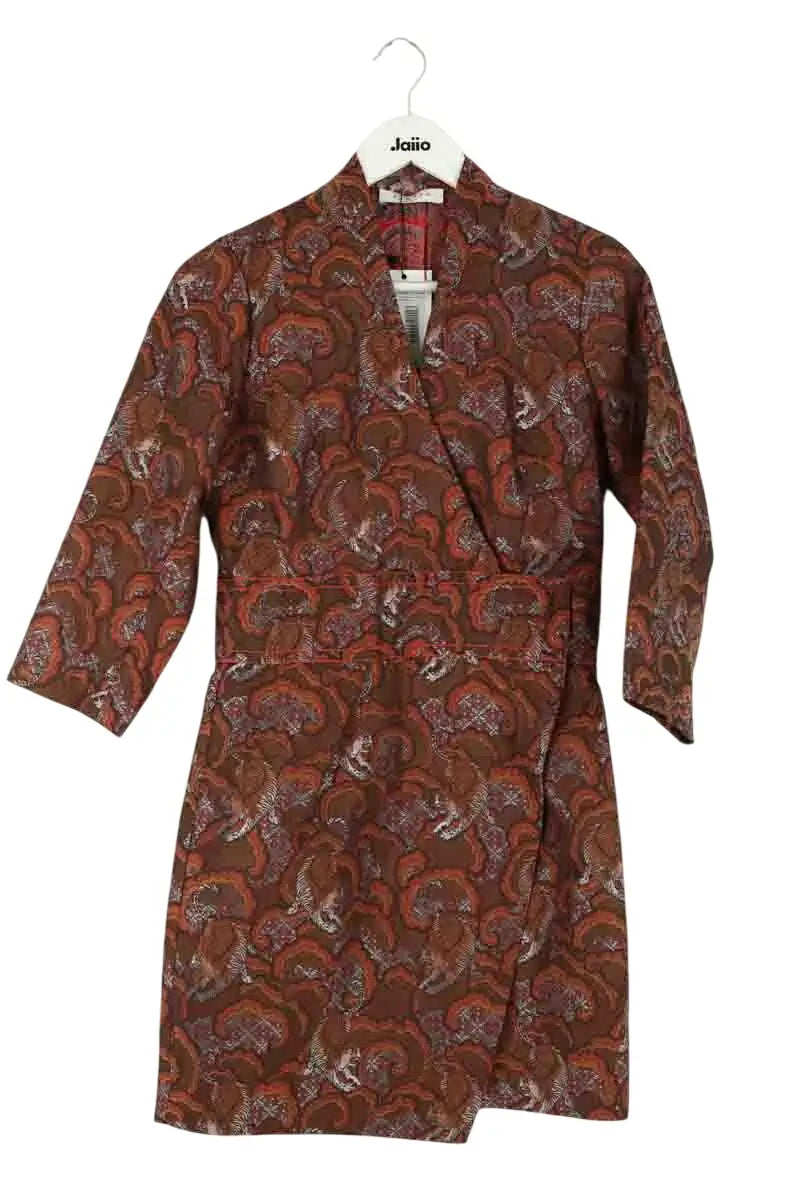 Robe Sandro Marron en Synthétique, taille S - Seconde Main