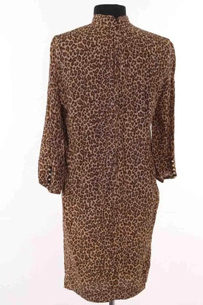 Robe Sandro Marron en Viscose