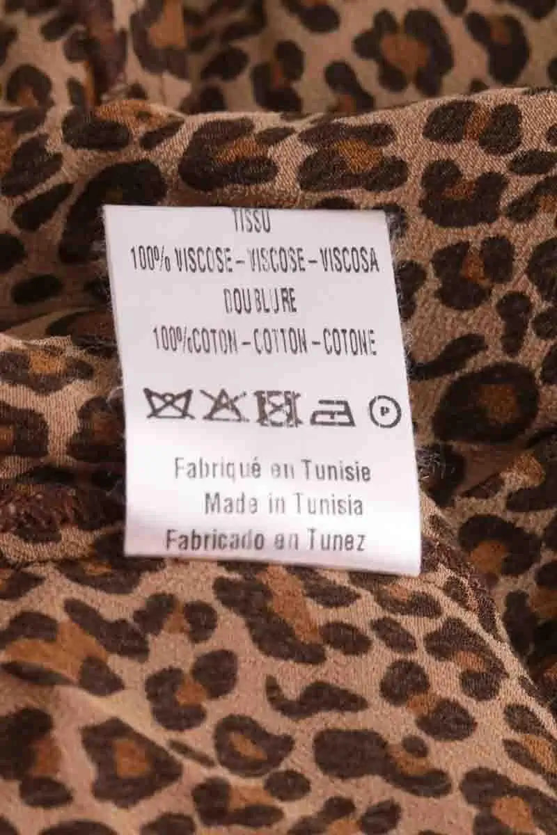 Robe Sandro Marron en Viscose