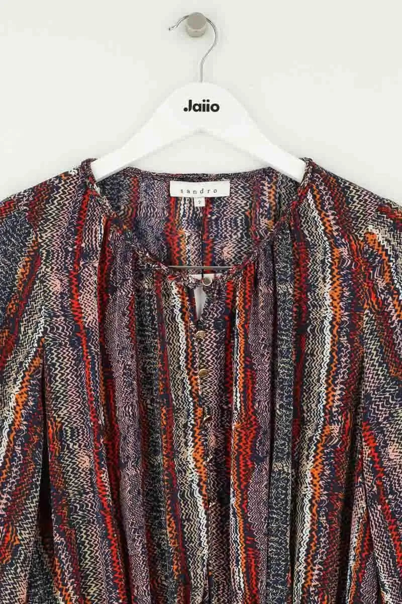 Robe Sandro Multicolore en Soie