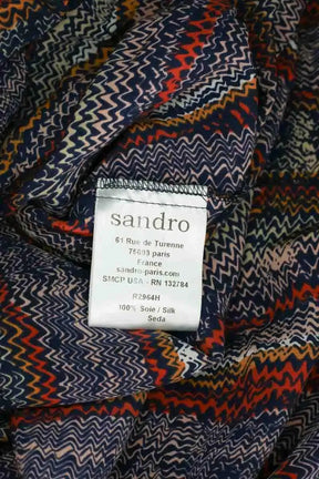 Robe Sandro Multicolore en Soie