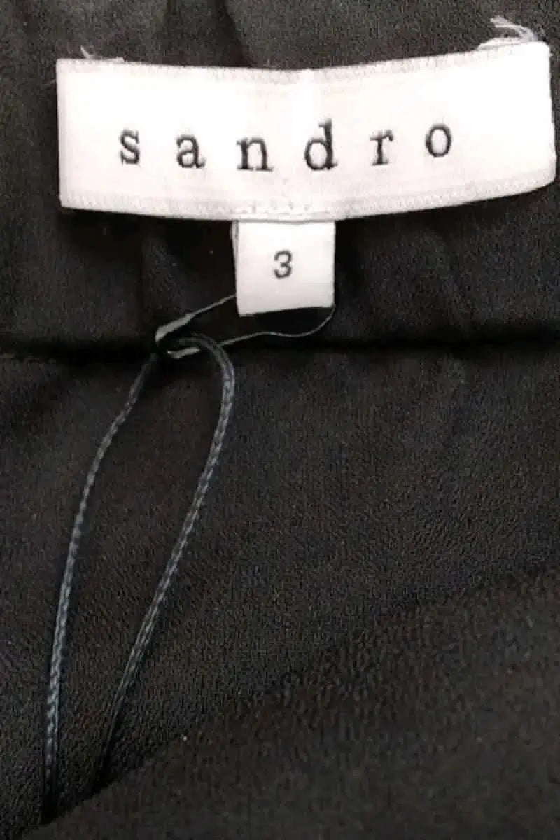 Robe Sandro Noir en Coton
