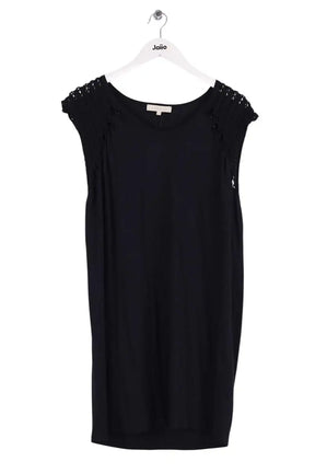 Robe Sandro Noir en Coton, taille S - Seconde Main