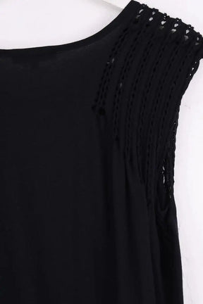 Robe Sandro Noir en Coton