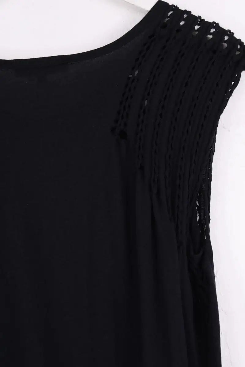 Robe Sandro Noir en Coton