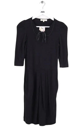 Robe Sandro Noir en Coton, taille S - Seconde Main