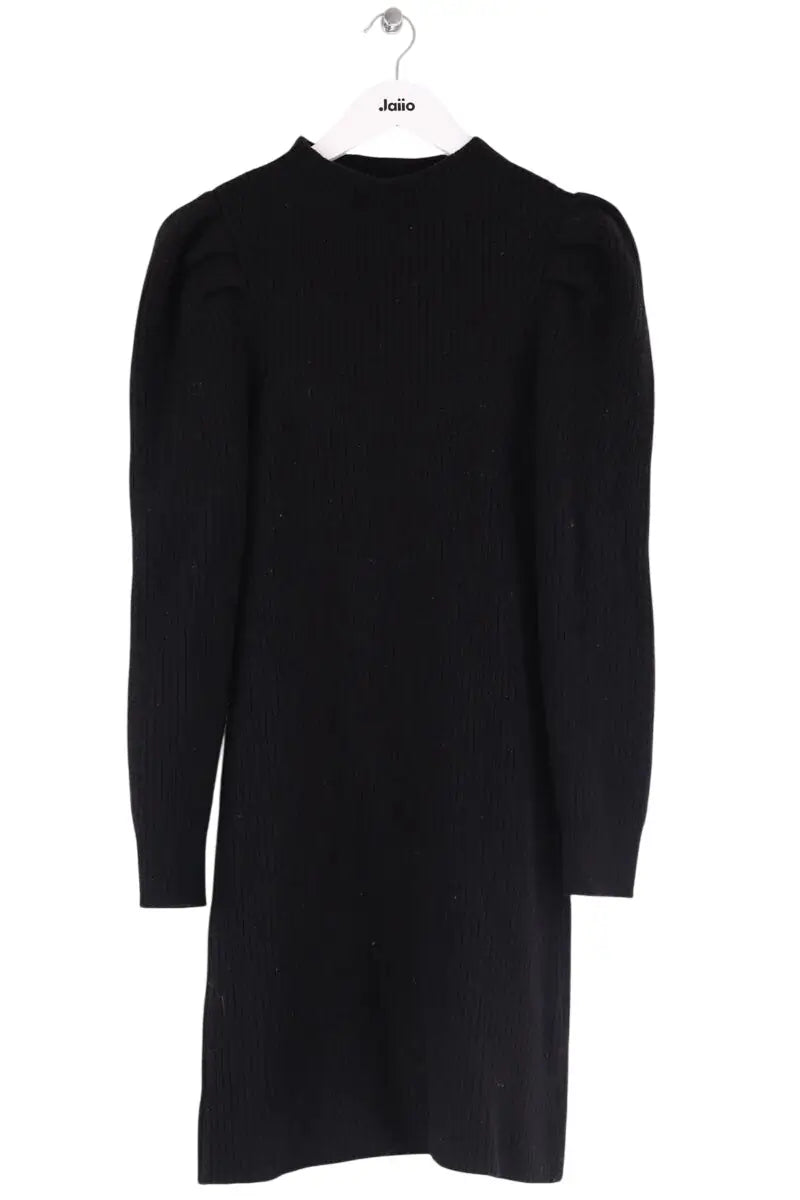 Robe Sandro Noir en Laine, taille S - Seconde Main