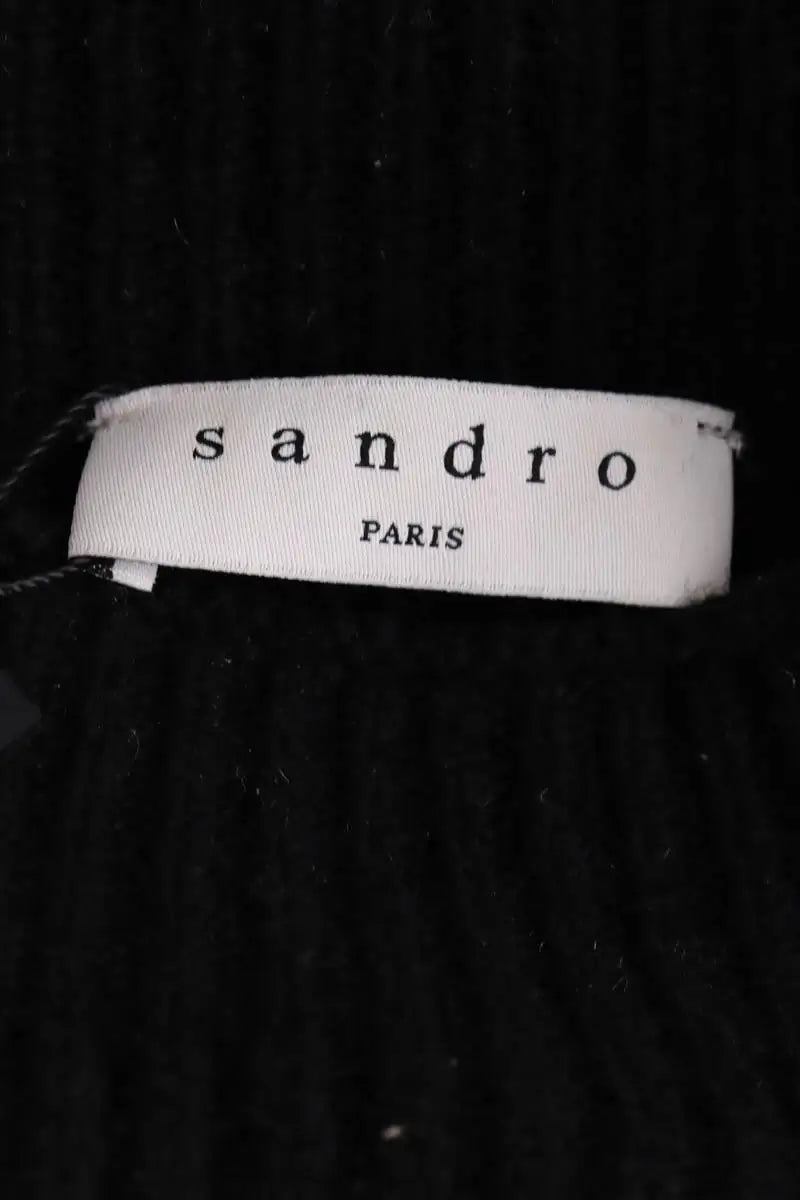 Robe Sandro Noir en Laine