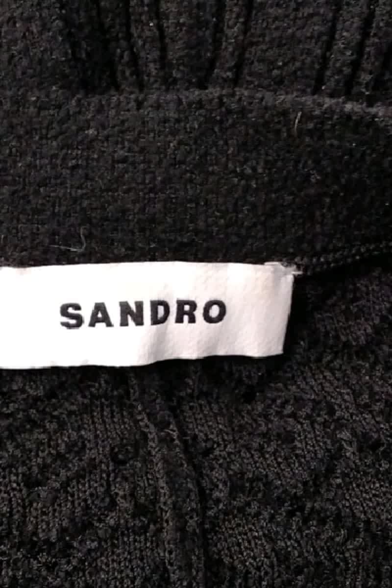 Robe Sandro Noir en Polyamide