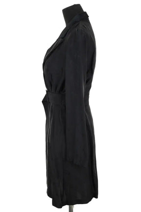 Robe Sandro Noir en Polyester
