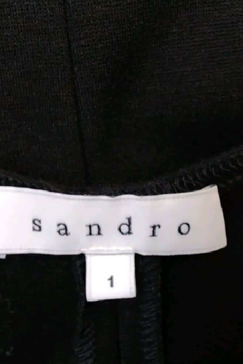 Robe Sandro Noir en Polyester