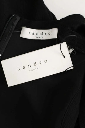 Robe Sandro Noir en Polyester