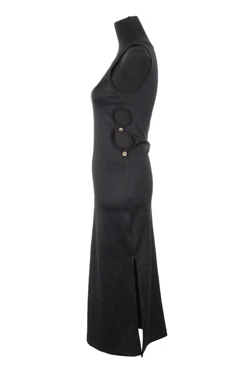 Robe Sandro Noir en Polyester