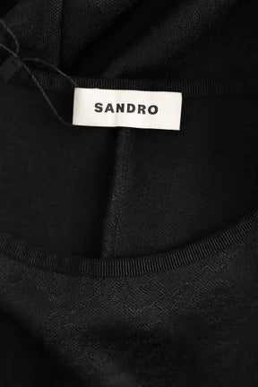 Robe Sandro Noir en Polyester