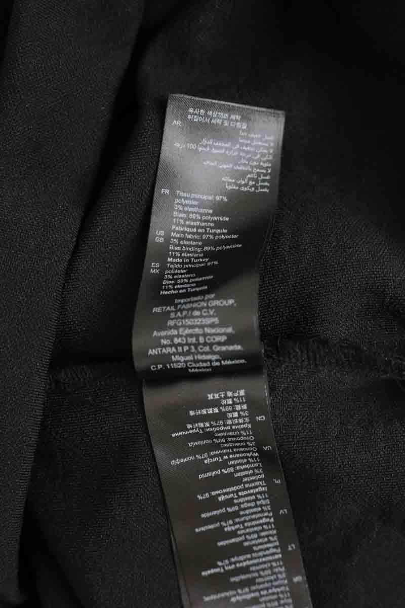 Robe Sandro Noir en Polyester
