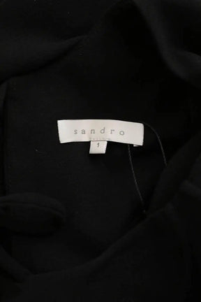 Robe Sandro Noir en Polyester