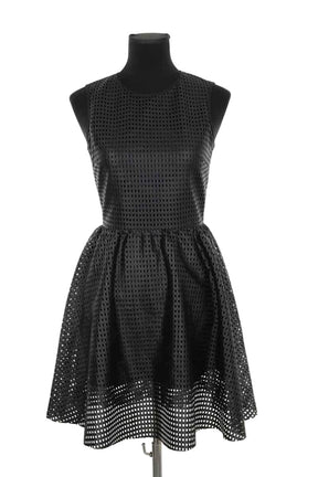 Robe Sandro Noir en Polyester, taille S - Seconde Main