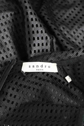 Robe Sandro Noir en Polyester