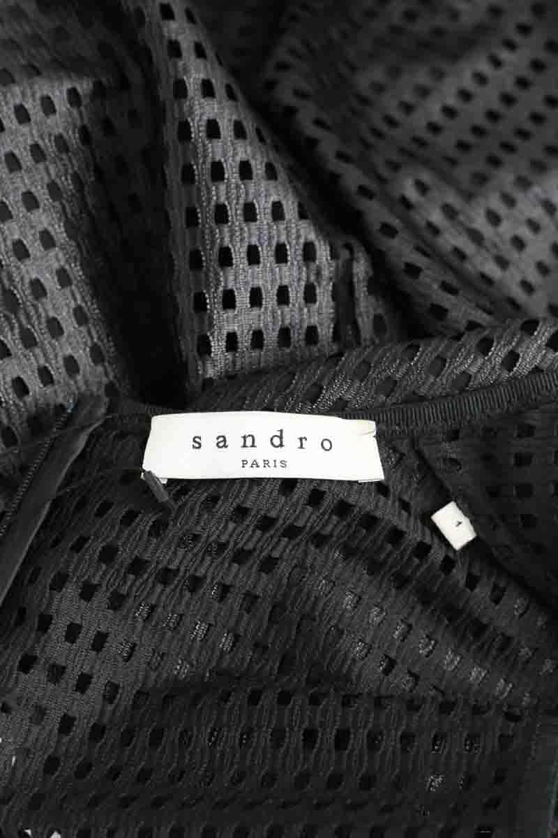 Robe Sandro Noir en Polyester