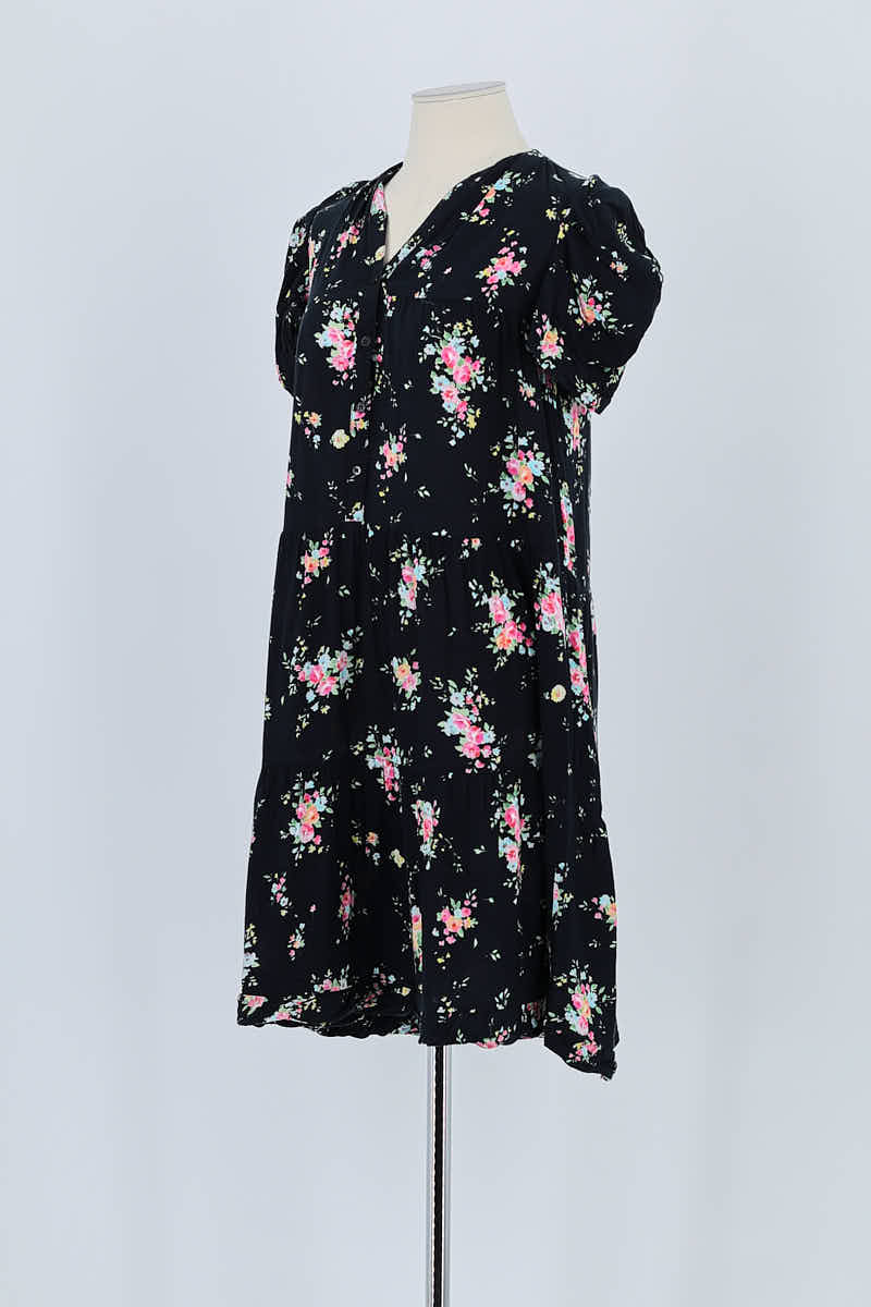 Robe Sandro Noir en Polyester