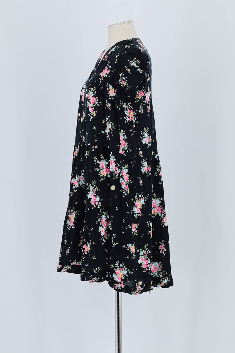Robe Sandro Noir en Polyester