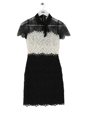 Robe Sandro Noir en Polyester, taille XS - Seconde Main
