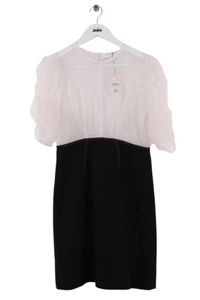 Robe Sandro Noir en Soie, taille M - Seconde Main