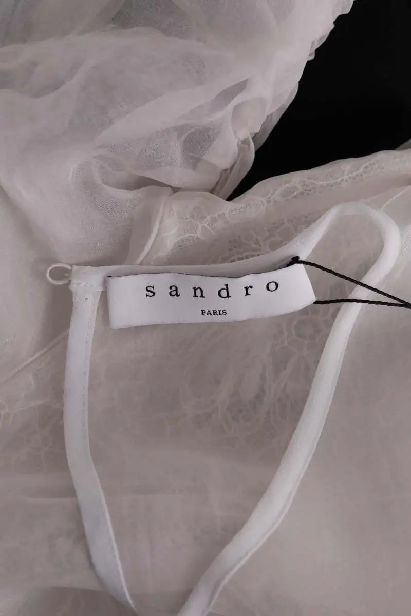 Robe Sandro Noir en Soie
