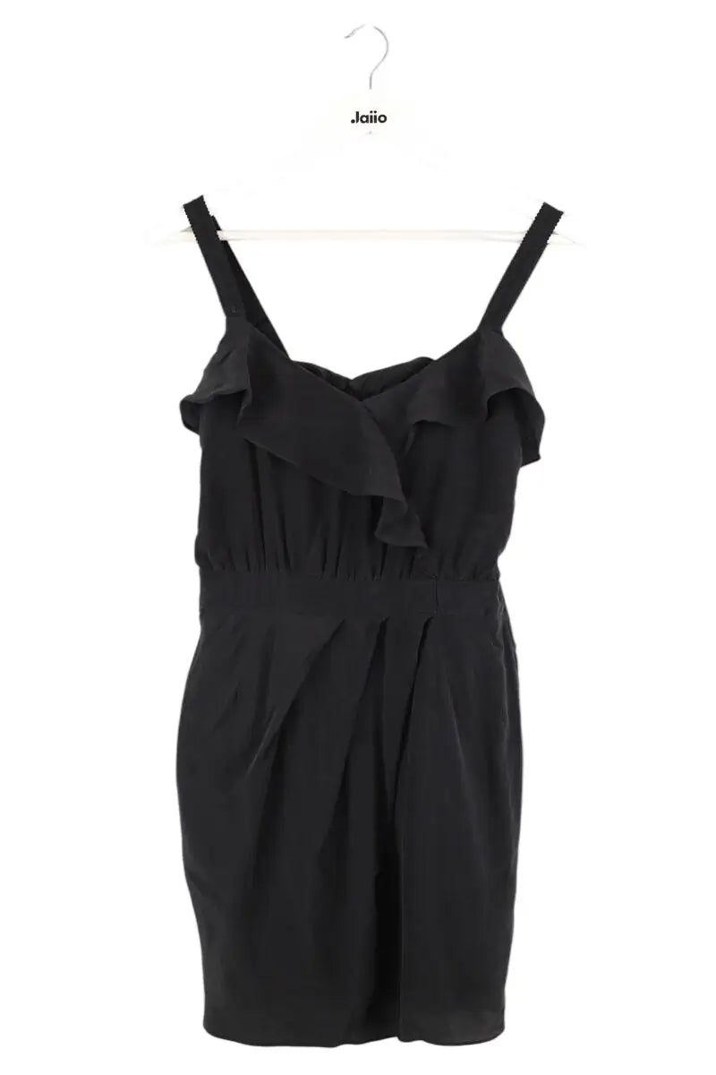 Robe Sandro Noir en Soie, taille M - Seconde Main