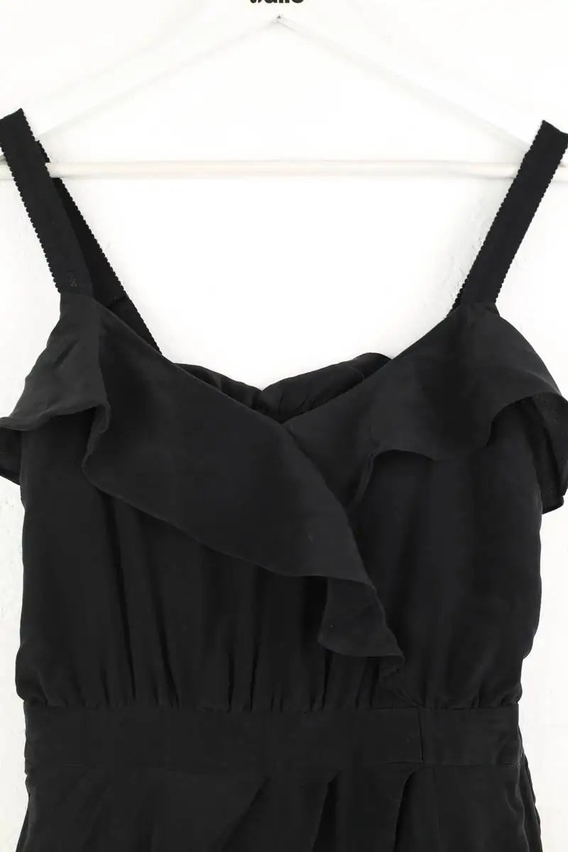 Robe Sandro Noir en Soie