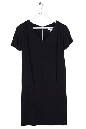 Robe Sandro Noir en Soie, taille S - Seconde Main