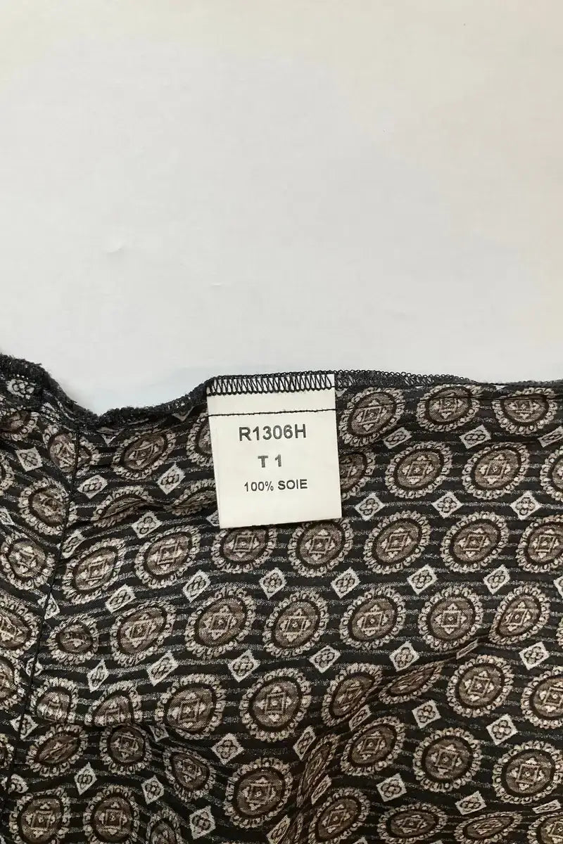 Robe Sandro Noir en Soie