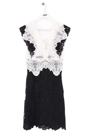 Robe Sandro Noir en Synthétique, taille L - Seconde Main