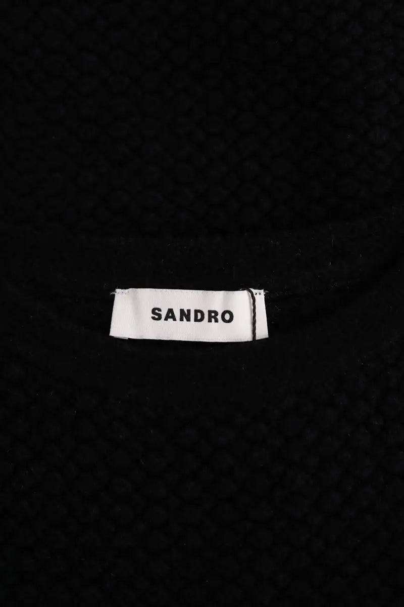 Robe Sandro Noir en Synthétique