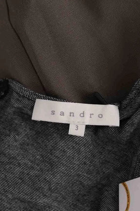 Robe Sandro Noir en Synthétique