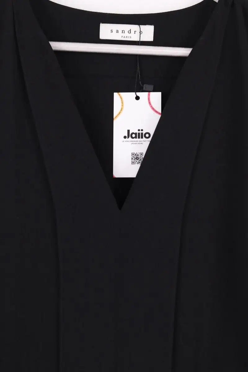 Robe Sandro Noir en Synthétique