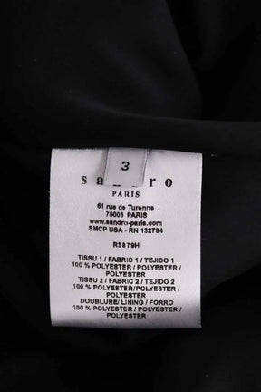 Robe Sandro Noir en Synthétique