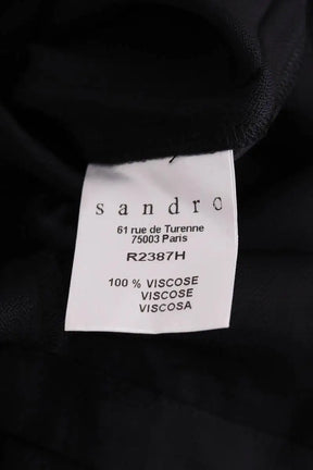 Robe Sandro Noir en Synthétique