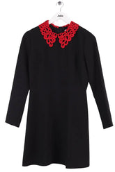 Robe Sandro Noir en Synthétique, taille M - Seconde Main