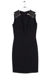 Robe Sandro Noir en Synthétique, taille M - Seconde Main