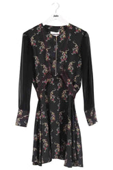 Robe Sandro Noir en Synthétique, taille M - Seconde Main