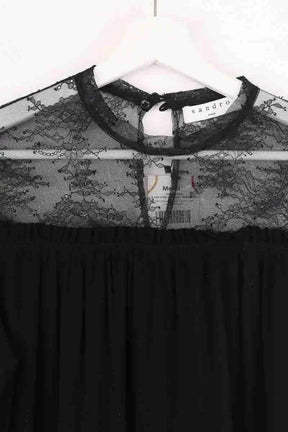 Robe Sandro Noir en Synthétique