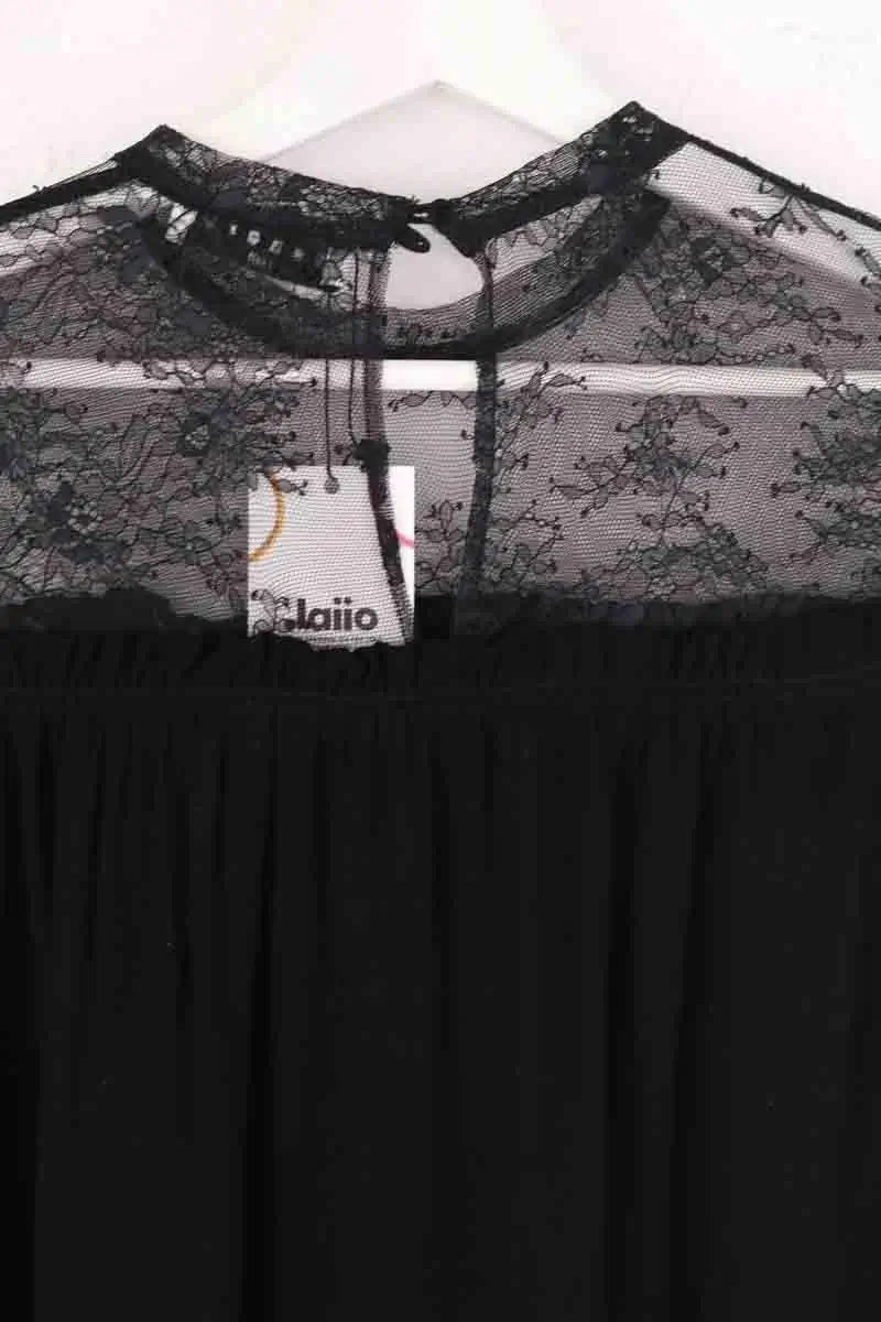Robe Sandro Noir en Synthétique