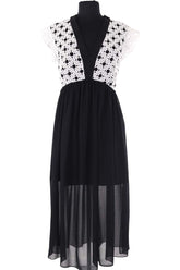 Robe Sandro Noir en Synthétique, taille S - Seconde Main