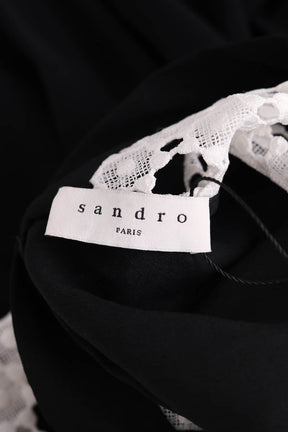Robe Sandro Noir en Synthétique
